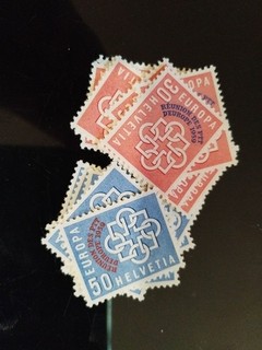 Lot De 10 Paires Europa Suisse 1959 Xx