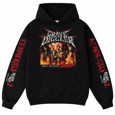 Ice Nine Kills Grave Diggler X Ready Or Not 2 Here I Come Merch Hell Hoodie