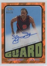 2023-24 Chrome Sapphire Edition 1972 Topps Orange 3/25 Latrell Sprewell Auto 5l2