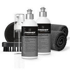 Lederpflege Set THE FINISHER LeatherTexClean 500ml LeatherLock 500ml + Zubehör
