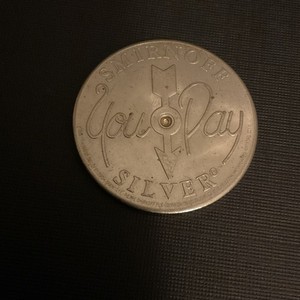 Vintage Smirnoff Silver You Pay Spinner Token Coin