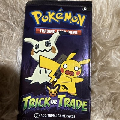Pokemon Trick Or Trade Cards 2023, Booster Pack of 3 Cards, New, Unsealed