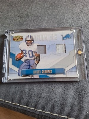 BARRY SANDERS 2008 DONRUSS GRIDIRON GEAR PERFORMERS GAME-USED PATCH CARD #50/50!