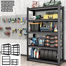 Heavy Duty 3/4/5 Tier Adjustable Carbon Steel Storage Rack Shelving