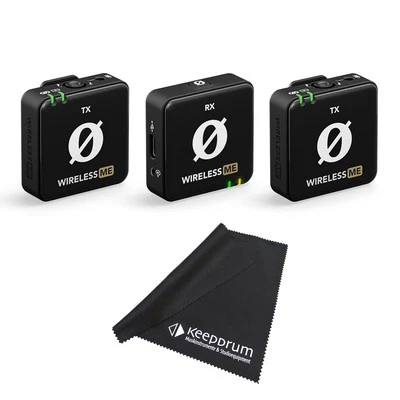 Rode Wireless ME Dual drahtloses Mikrofon-System mit keepdrum Mikrofasertuch - Bild 1 von 4