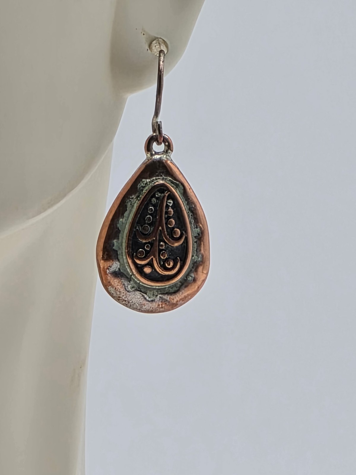 Teardrop Dangle Hook Earrings 1" - image 2