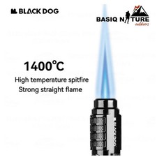Blackdog Briquet à Gaz Camping 1400C Métal Extérieur Coupe Vent Torche Turbine Jet