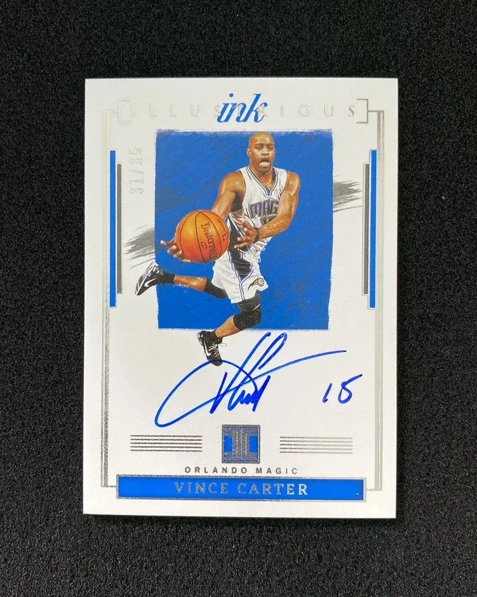 Panini Vince Carter Basketball Autographed Sports Trading Cards