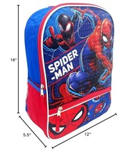 Marvel Spider-Man backpack, featuring graphics of Spider-Man and Miles Morales