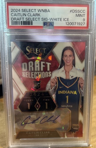 Caitlin Clark #DSS-CC 2024 Panini Select WNBA Draft Selections Signature card