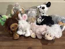 Ganz Webkinz Lot Of 10 Various Plush Caterpillar Elephant Dogs Etc No Code