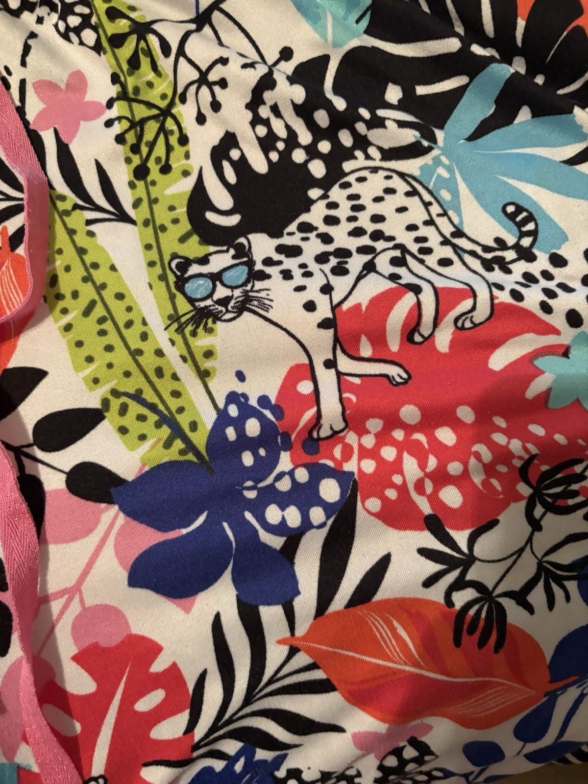 Comfort Code Cropped Length Tropical Leopard Prin… - image 3