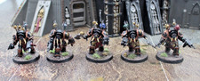 Chaos Space Marines 5x Chaos Terminators, Well Painted, ID 5309