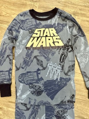 Gap Kids Star Wars Blue Boy Girl Pajama Set Sz 8