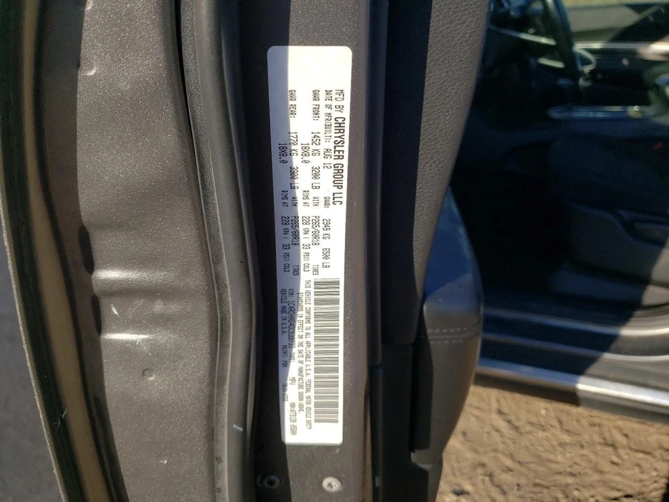 Used Speedometer Gauge fits: 2013 Dodge Durango cluster 3.6L MPH Grade A - Image 2 of 4