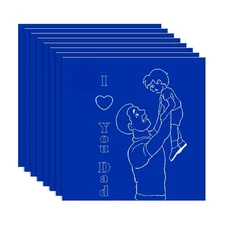 8 Pack Laser Engraving Double Color ABS Plastic Sheet 11.8 x 11.8 1.3mm Thick...