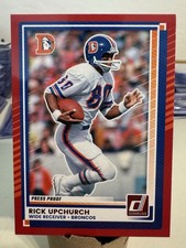 Rick Upchurch 2025 Panini Donruss Press Proof Red #212 Broncos NFL
