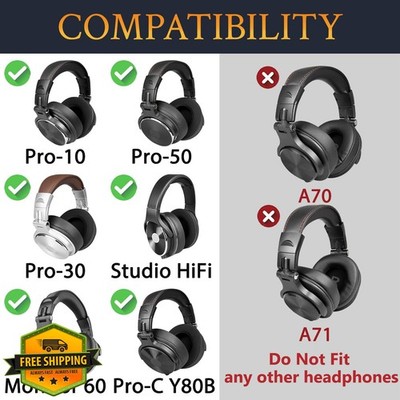 SOULWIT Gel Earpads OneOdio Pro Studio Monitor Black Ice Silk