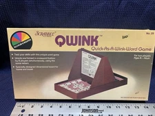 Vintage 1985 Selchow & Righter Scrabble - Qwink Word Board Game - Free Shipping