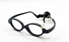 NEW MIRAFLEX BABY ZERO 2 BLACK AUTHENTIC EYEGLASSES 34-15