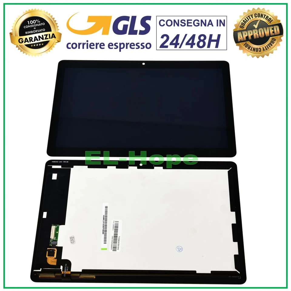 DISPLAY LCD PER HUAWEI MEDIAPAD T3 10" AGS-L03 AGS-L09 W09 TOUCH SCREEN VETRO