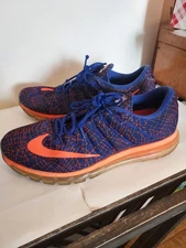 2016 Nike Air Max Blue And Orange, Size 15 Mens