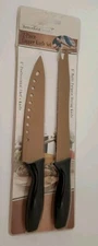 NEW Household Trends Copper Knives 8" Pro Chef Knife & 9" Multi-Purpose Slicer