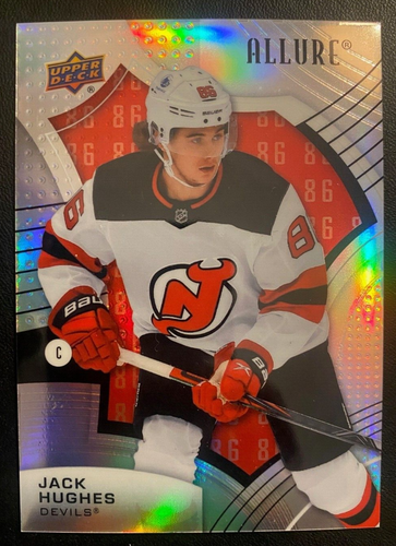 2021-22 Allure Jersey Number JACK HUGHES #100 NEW JERSEY DEVILS /199 SP