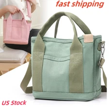 Small Tote Bag with Zipper Tote Bag for Women Canvas Crossbody Bag Shoulder Bag