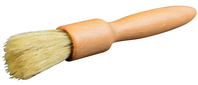 Gebäckpinsel rund Buchenholz 25 mm Gießen Butter Ei Öl Kunststoffgriff