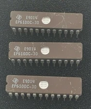 (3 PCS)  NEW  EP610DC-30 Texas Instruments  EP610DC 24-PIN Ceramic Vintage NOS