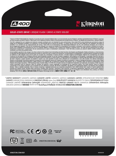 SSD Disco duro sólido KINGSTON A400 120GB 240GB 480GB 960GB A400 SATA 3 2.5 - Imagen 9 de 13