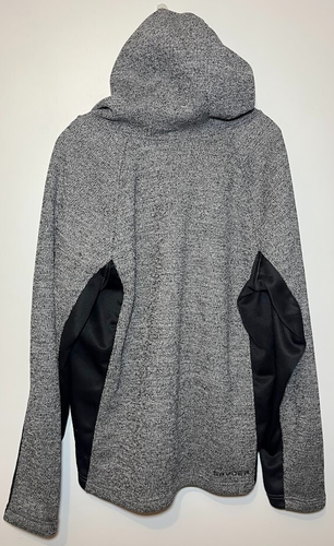Spyder Hoodie Womens Large Grey Waffle Knit Fleece Logo Performance Outdoors EUC - Picture 10 of 12