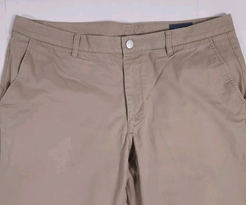 Chino/pantalones informales de pierna recta ajustados de algodón lavado caqui verdadero Bonobos para hombre 38x32 - Imagen 2 de 14