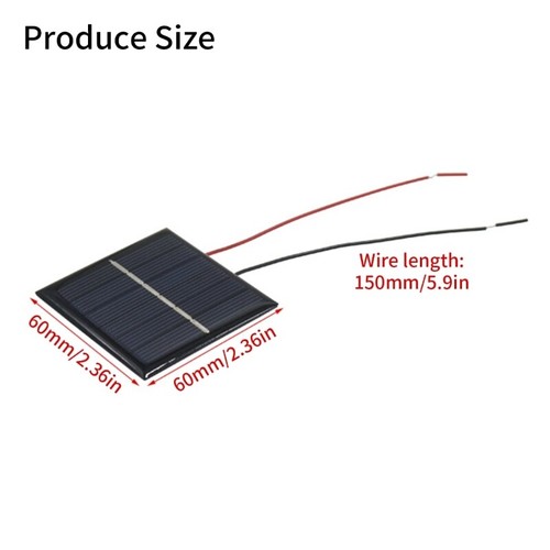 2-3V 100mA Solar Plate Cell With Wire Polycrystalline Solar Cells Charging Panel - Picture 8 of 8