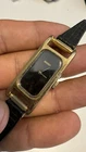 Vintage Seiko 11-3809 18mm x 29mm Watch Gold Tone Rectangle Mechanical Wind Up