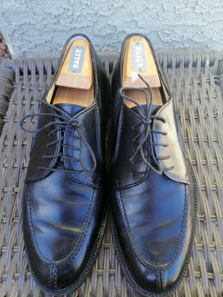 Vito Rufolo Split Toe Oxford Men's 9.5M Black Leather 4337-02