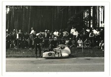 Orig. Foto BMW Motorrad Krad bei Rennsport am Nürburgring 1950'er