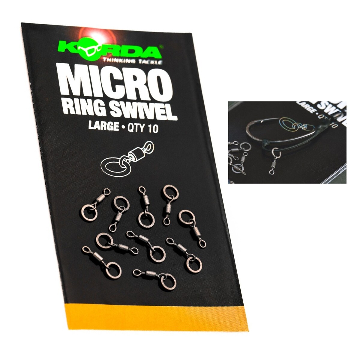 Korda Micro Ring Swivel Large Carp Fishing Bait Presentation Hook Bait