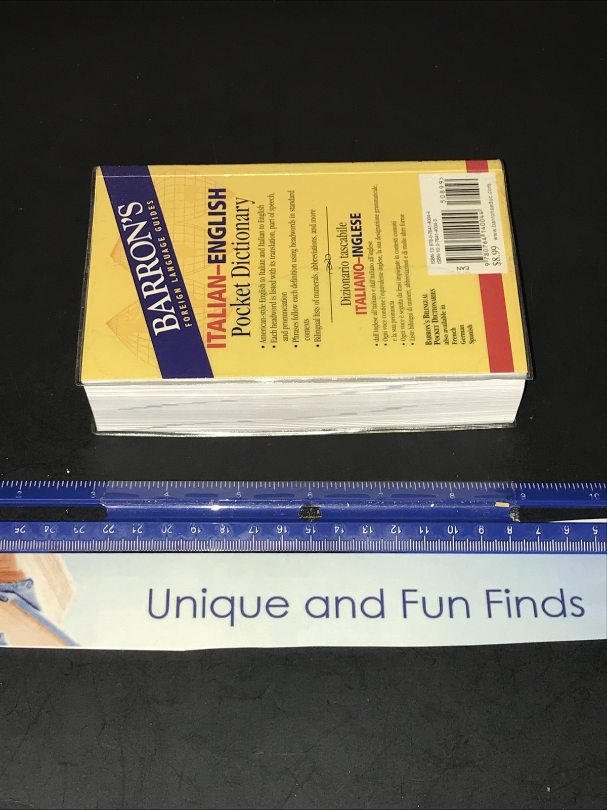 Barron's ItalianEnglish Pocket Dictionary Dizionario Tascabile