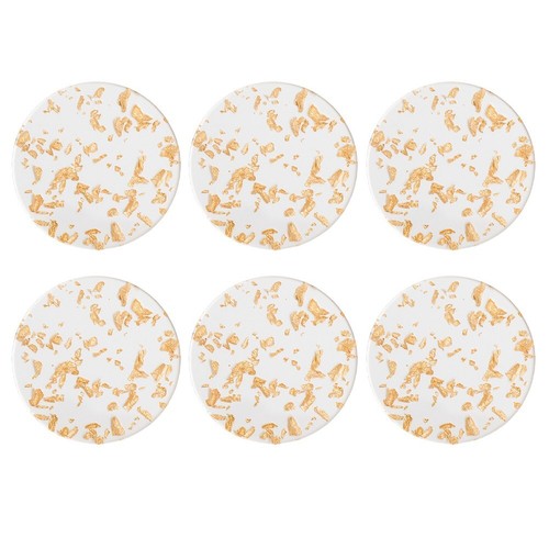 Set De 4 Sous-verres Céramique John Derian - Regards Mystérieux - Neufs