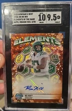 2023 Bowman U  Best BO NIX Elements Of The Game AUTO ORANGE  GEO 3/25