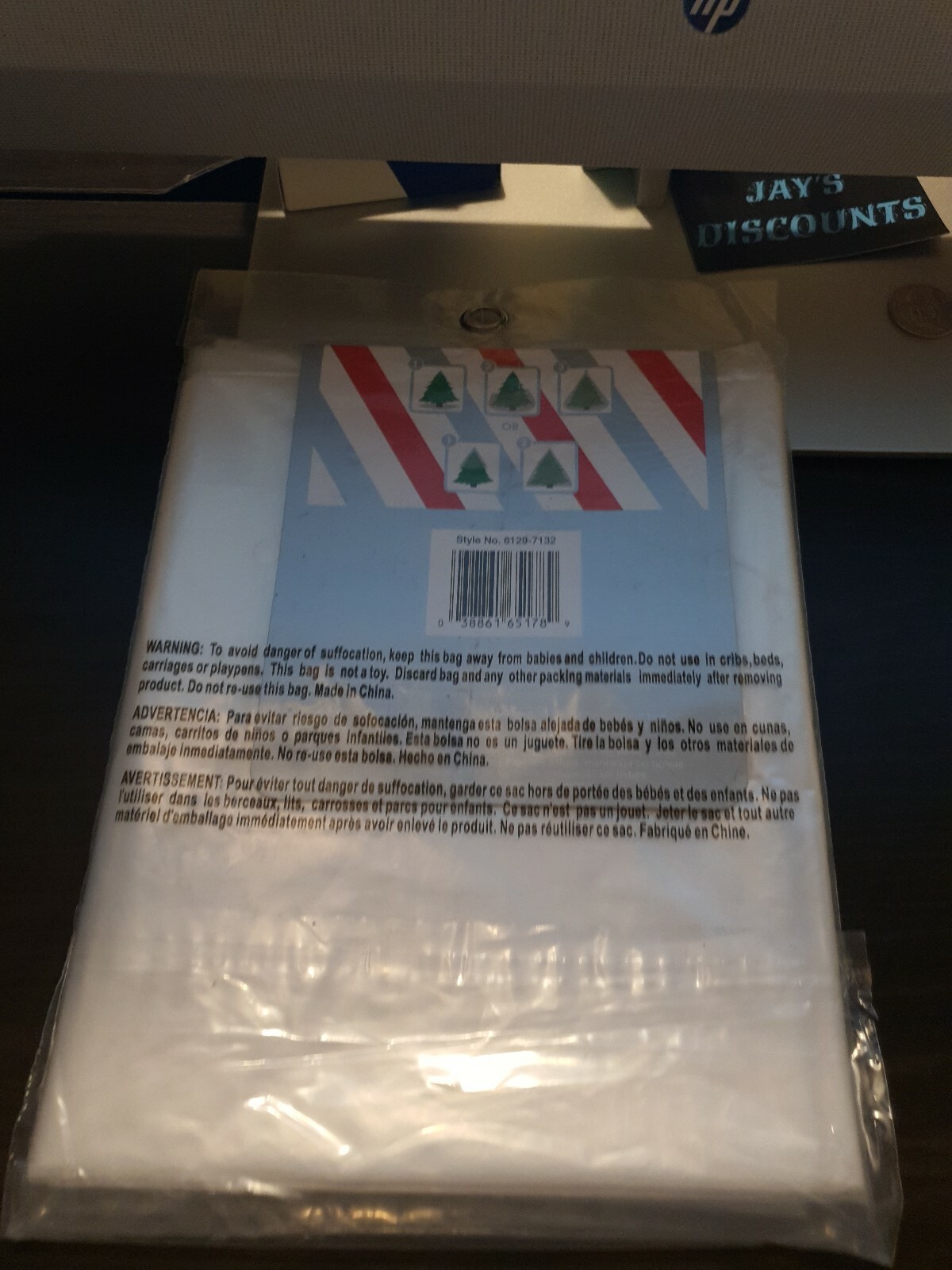 Whitmor Christmas Tree Disposal Bag 72.83 X 90 in Biodegradeable for