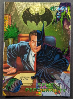 Batman Forever 1995 Bruce Wayne Fleer Metal Card #51 (NM)