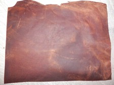 10"x14" DARK BROWN OIL TANNED UTILITY LEATHER COWHIDE avg 1.4mm thick 43