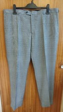 Moss Men's Black & White Check Trousers.. Size 40S.. NEW With Tag..