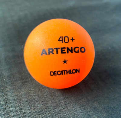 ARTENGO by Decathlon TTB 100* 40+ Orange Table Tennis Ball