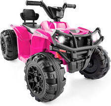 12V Kids Ride-On Electric ATV, 4-Wheeler Quad Car Toy W/Bluetooth Audio, 2.4Mph