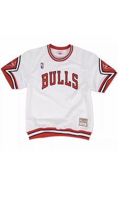 ファングッズ MITCHELL&NESS SHOOTING SHIRT-BULLS Mitchell and Ness Chicago Bulls Shooting Shirt Warm Up sz