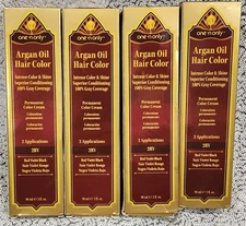One 'n Only ARGAN OIL Hair Color Glossing Cream ~ 3 fl oz / 90 ml LOT of 4